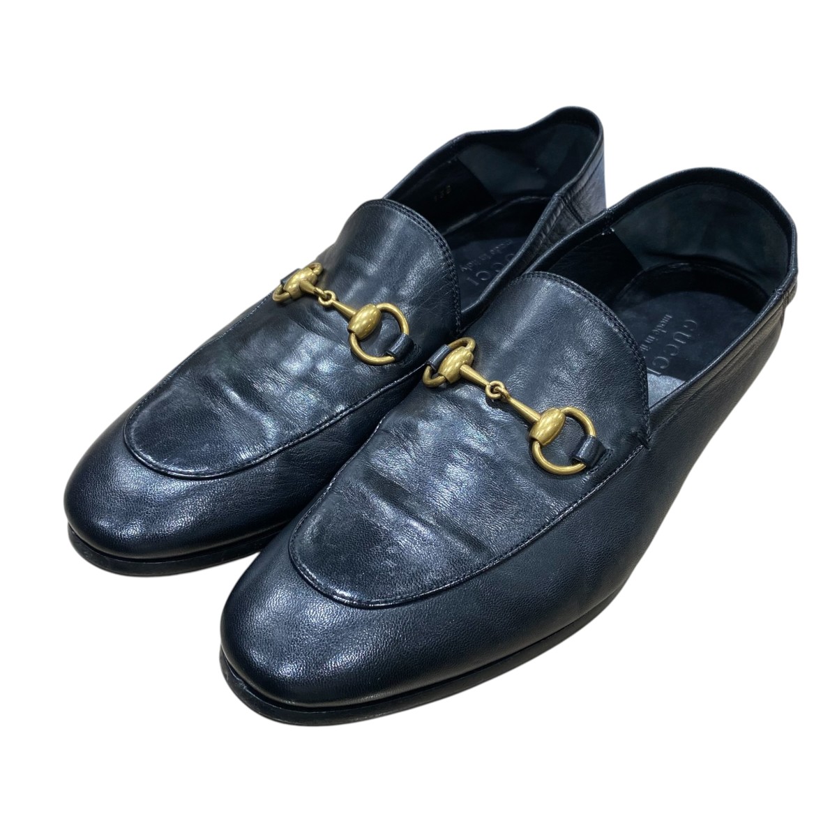 【中古】GUCCI ビットローファー 407314 黒いこと 大きさ：8 【050626】（グッチ）