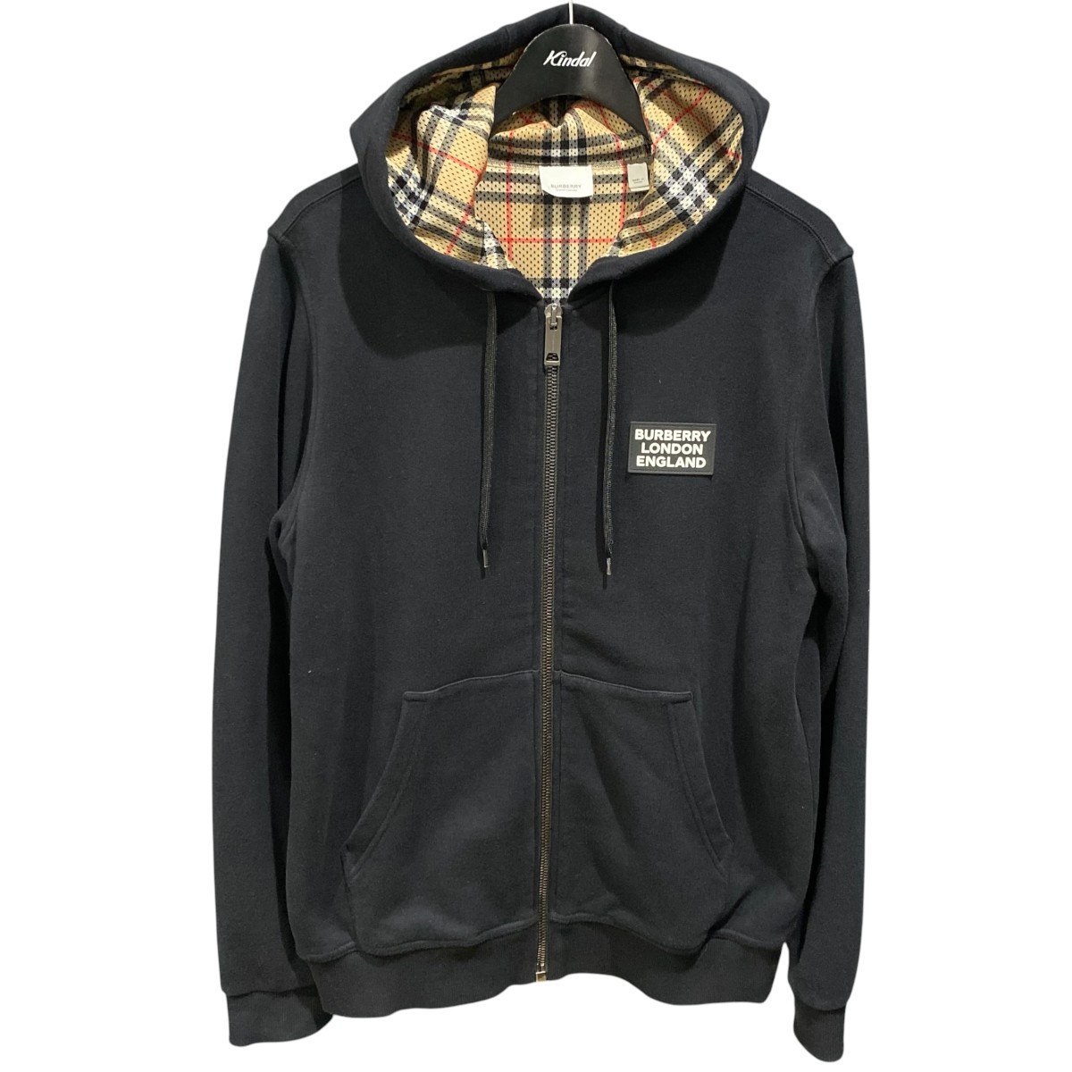 【中古】BURBERRY ジップパーカー 8025913 黒いこと 大きさ：S 【040626】（赤ちょうちんバリー）