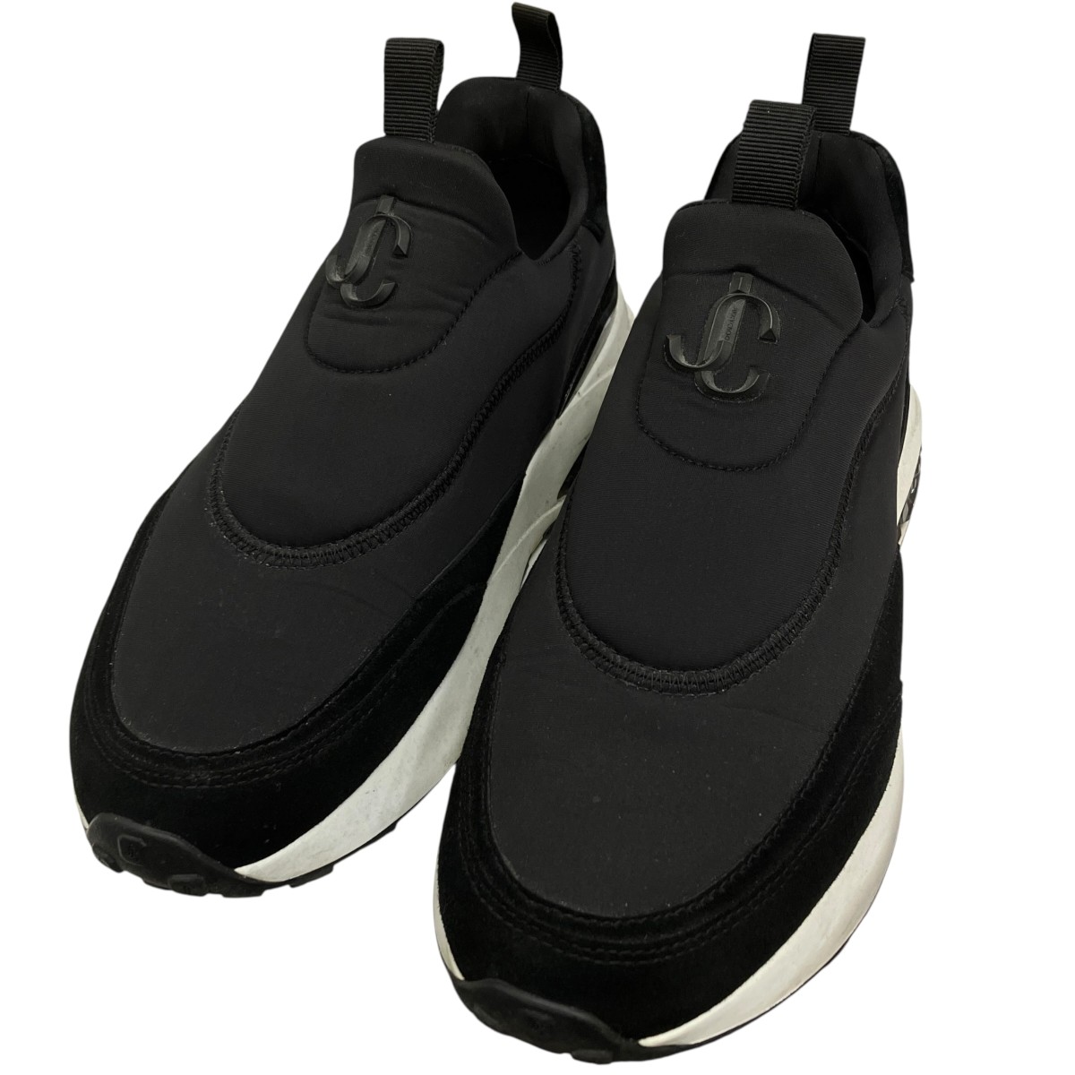 【中古】JIMMY CHOO メンフィススニーカー 黒いこと 大いさ：39(約24.0糎) 【060626】（ジミーチュウ）
