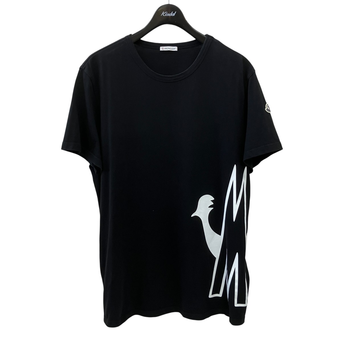 【中古】MONCLER 半袖ティーシャツ E20918046150V8043 黒いこと 大きさ：XXL 【060626】（モンク軌跡）