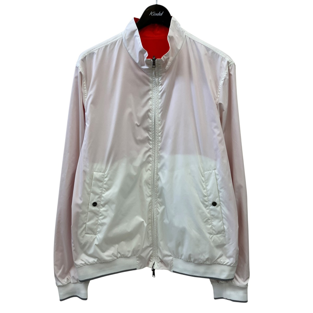 【中古】HERNO リバーシブルブルゾン GI000337U-13220-1000 白いこと×オレンジ色 大きさ：50 【060626】（地獄ノ）