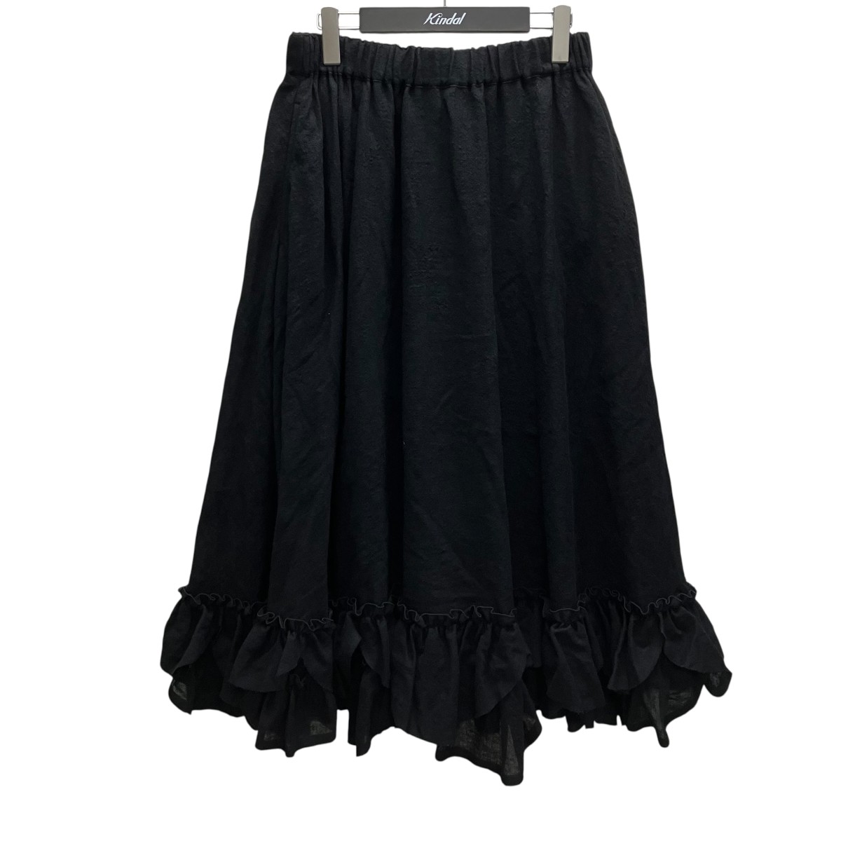 【中古】noir kei ninomiya フリルウールスカート 黒いこと 大きさ：M 【060626】（ノワールケイニノミヤ）