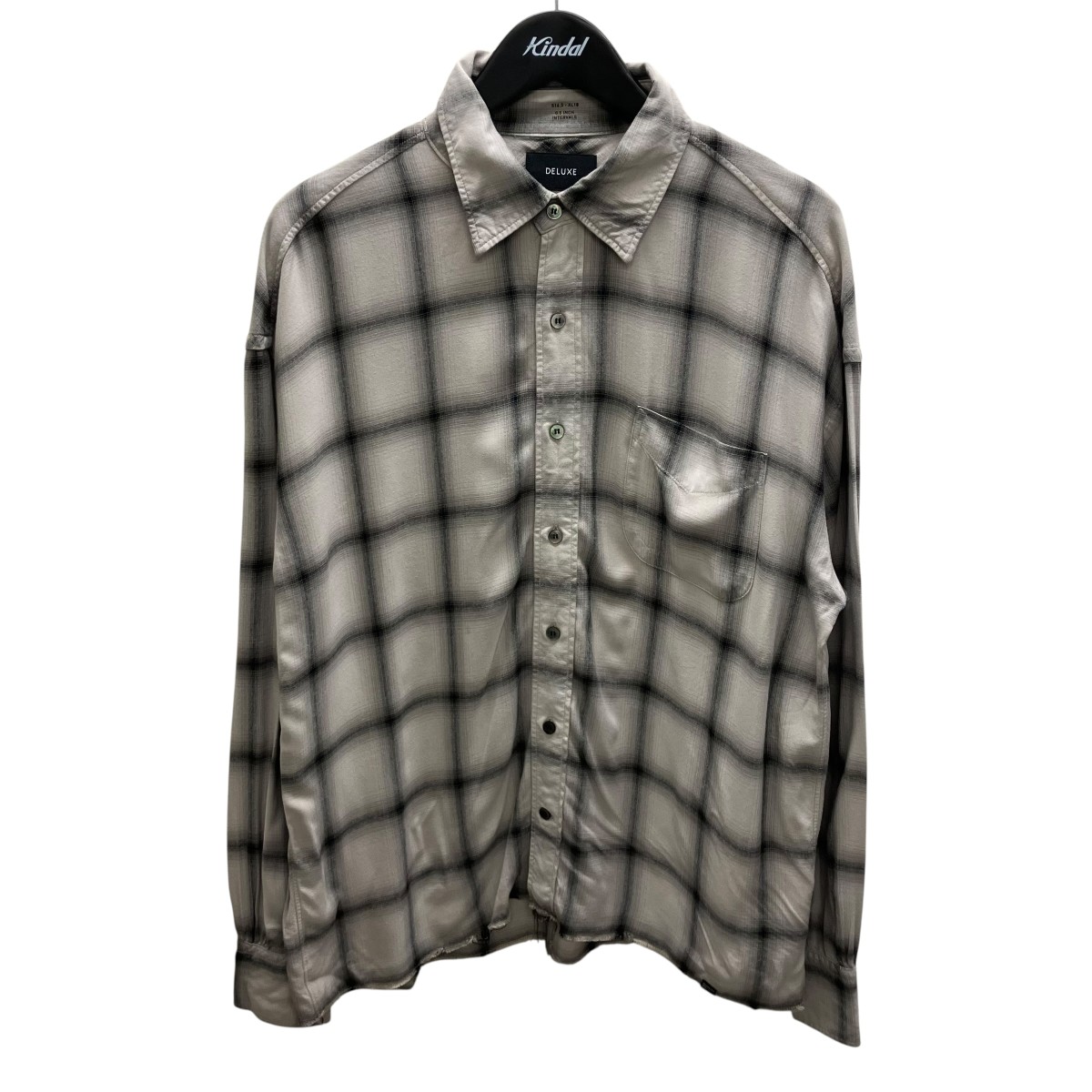 【中古】Deluxe 26SS UNCONTROL 人絹プルオーバー 薄墨色 大きさ：L 【060626】（晴れ晴れしい）