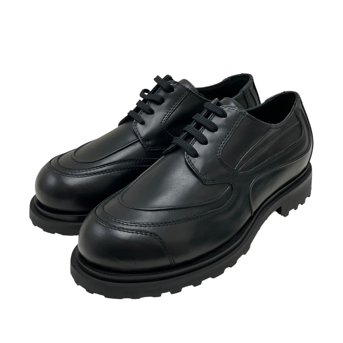 【中古】J．L - A．L 25AWDerby SHUNGITE なめし革シューズ 黒いこと 大きさ：42 【060626】（ジェイラル）
