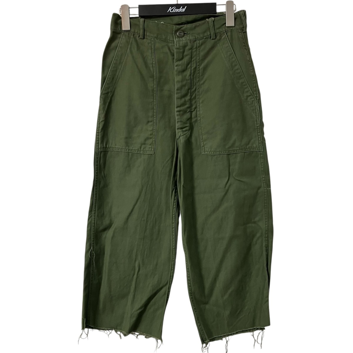 【中古】USED USARMY ベイカーパンツ 緑であること 大きさ：W30×L35 【060626】（ユーズド）