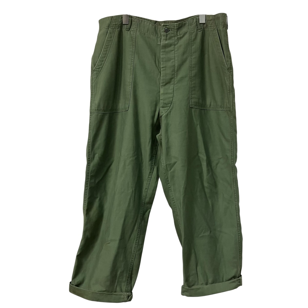 【中古】USED USARMY ベイカーパンツ ズボン下 オリーブ 大きさ：W42×L33 【060626】（ユーズド）