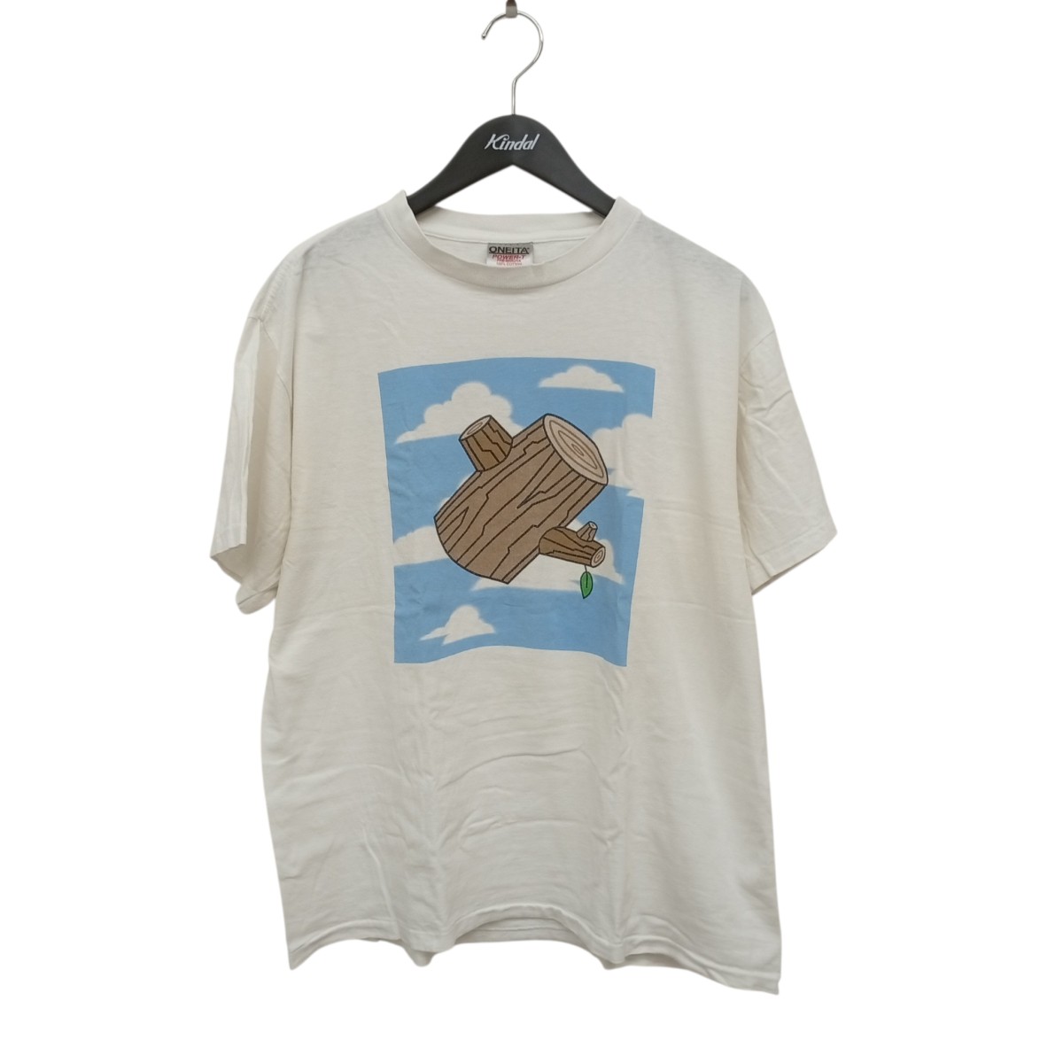 【中古】ONEITA 90s USA製 マイクロソフト windows 半袖カットソー 白いこと 大きさ：L 【060626】（オニータ）