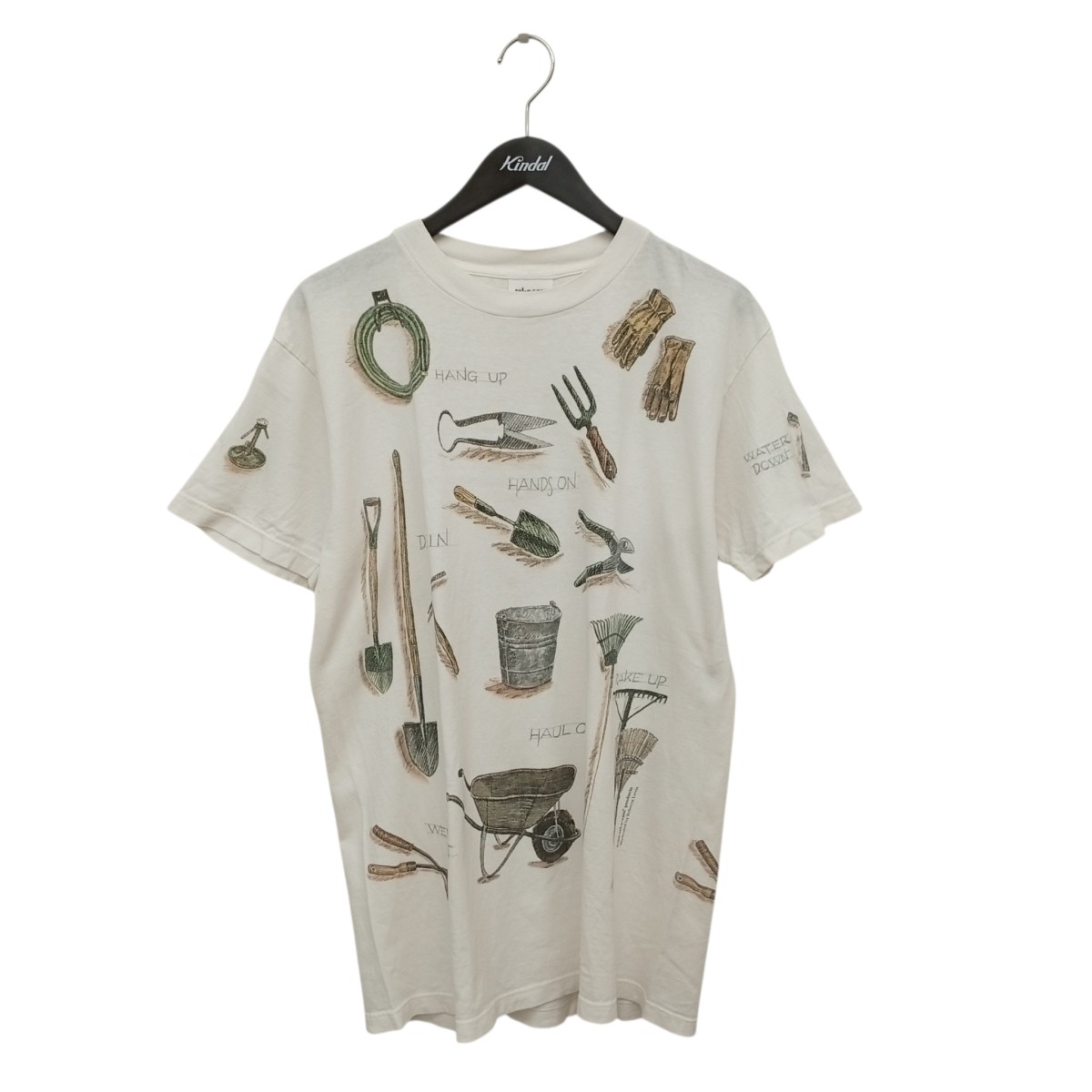 【中古】rel・e・vant products 90s USA製 半袖カットソー 白いこと 大きさ：M 【060626】（リレバント・プロダクツ）