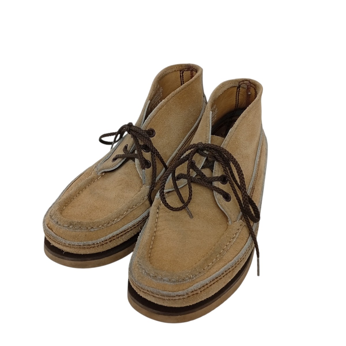 【中古】RUSSELL MOCCASIN スポーティングクレイチャッカ チャッカーブーツ ベージュ 大いさ：7 【060626】（ラッセルモカシン）