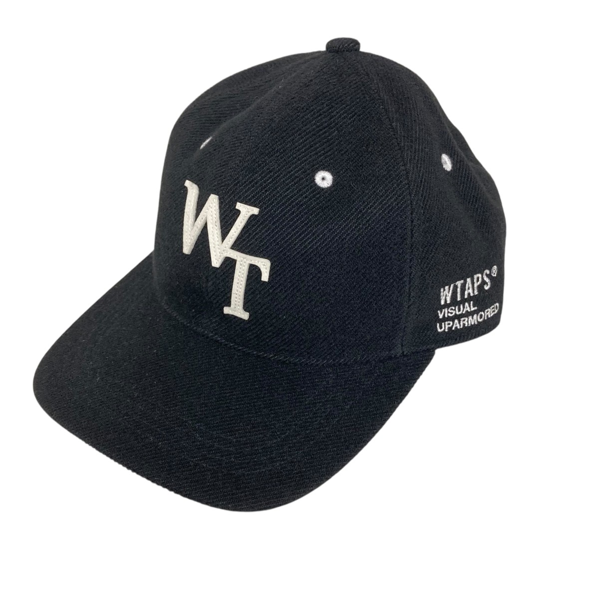 【中古】WTAPS 241HCDT-HT04 T-6H   Cap   Poly  Twill League 旗がしら 黒いこと 大きさ：X 00(one size) 【060626】（ダブルタップス）