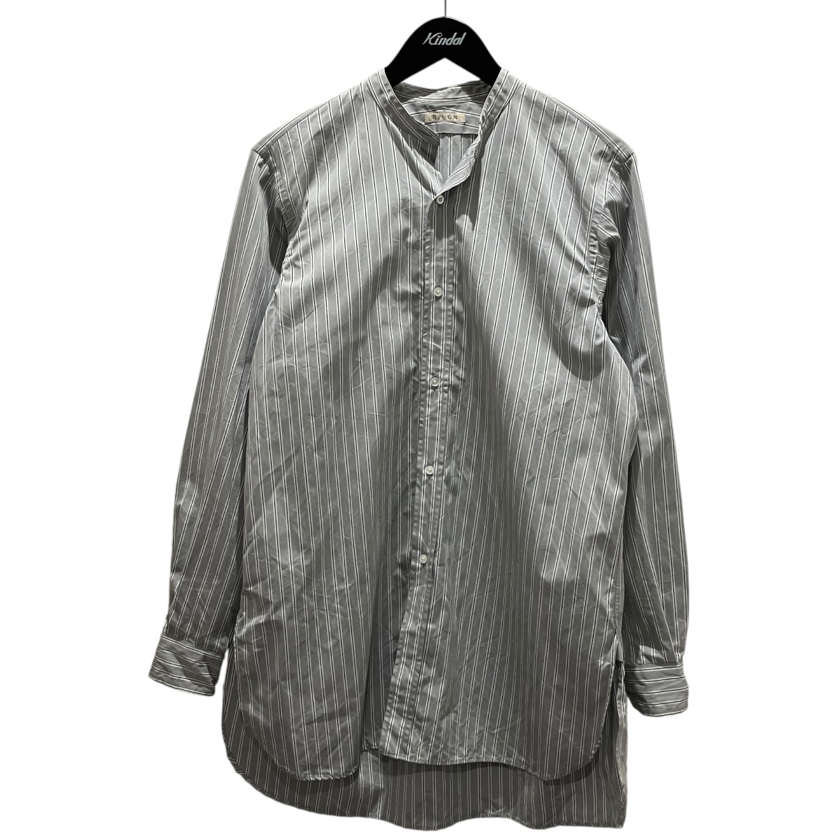 【中古】HEUGN バンドカラーシャツ SHIRT064 薄墨色 大きさ：1 【060626】（ユーゲン）