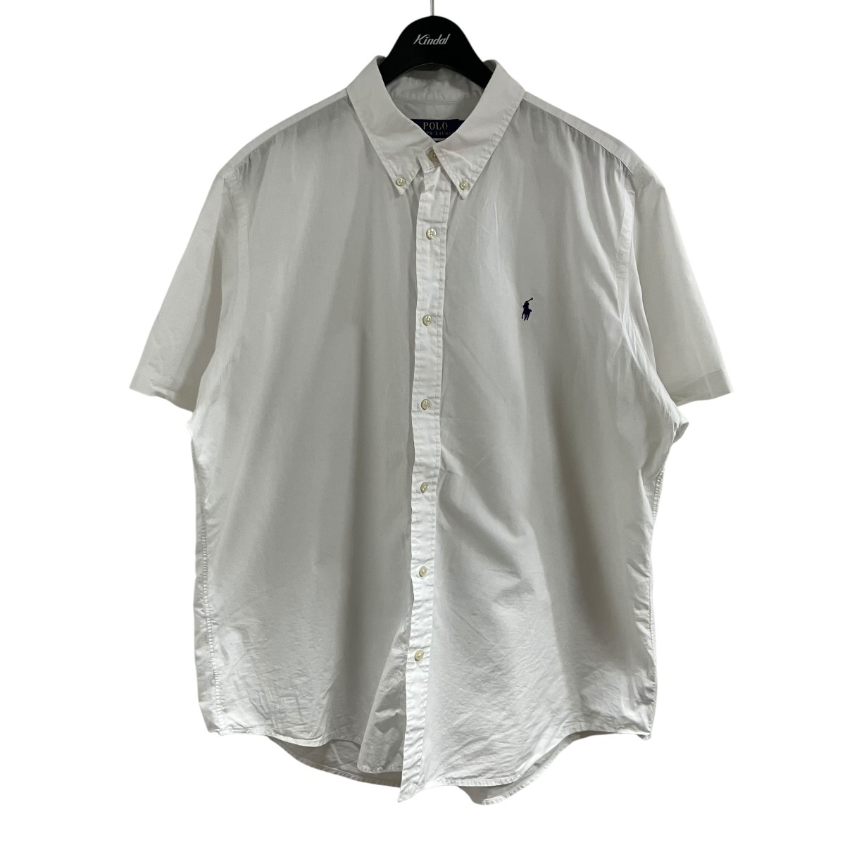 【中古】POLO RALPH LAUREN ロゴエンブロイダリー半袖プルオーバー 白いこと 大きさ：XL 【060626】（ポロラルフローレン）