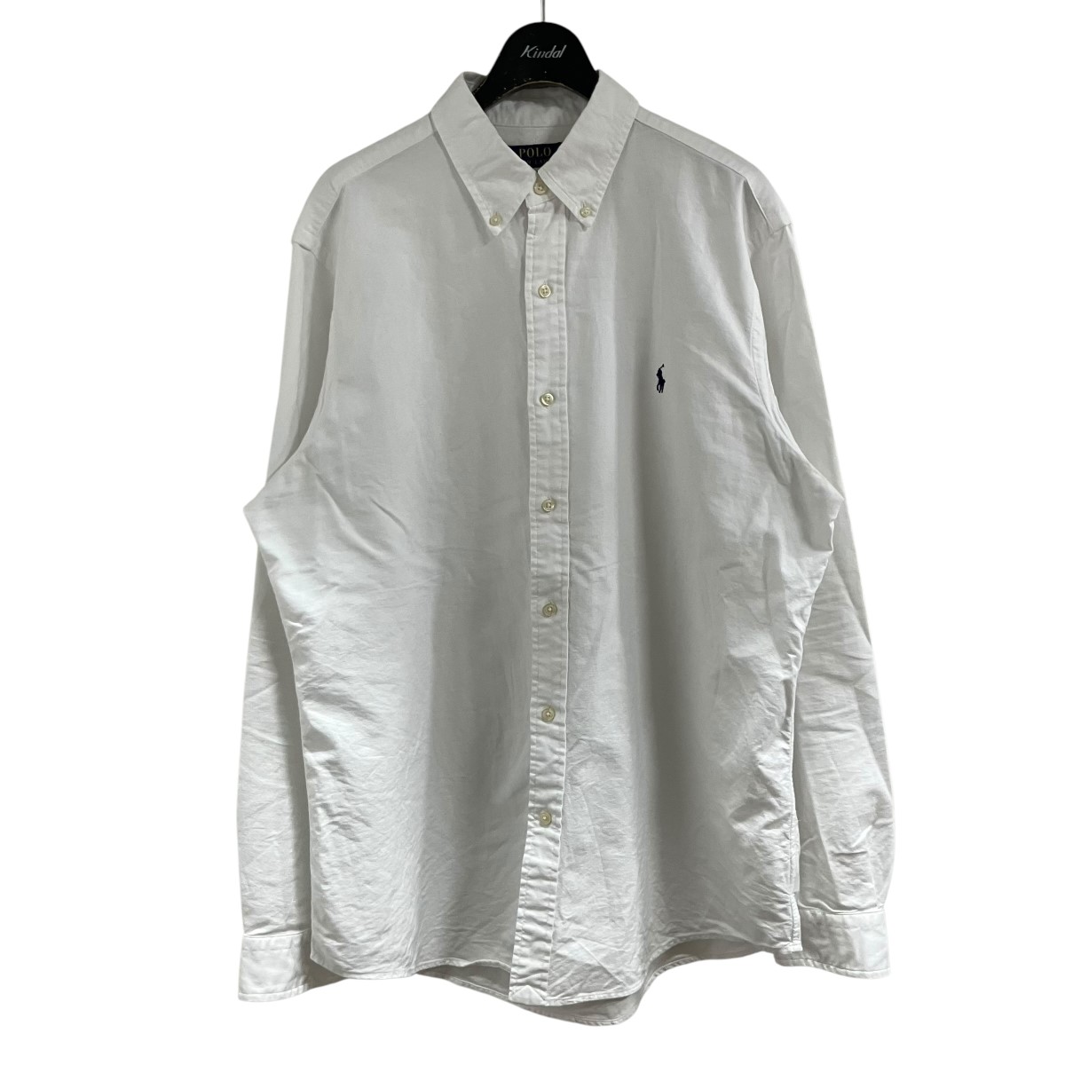 【中古】POLO RALPH LAUREN ボタンダウンシャツ 白いこと 大きさ：L 【060626】（ポロラルフローレン）