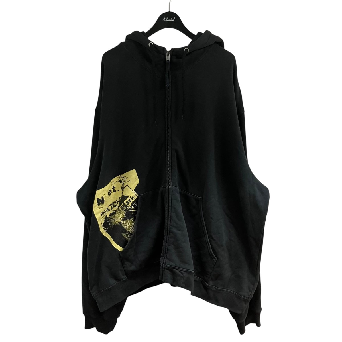 【中古】Maison Margiela1 10 インビテーションジップフーディ ジップアップパーカー 黒いこと 大きさ：M 【060626】（メゾンマルジェラ10）