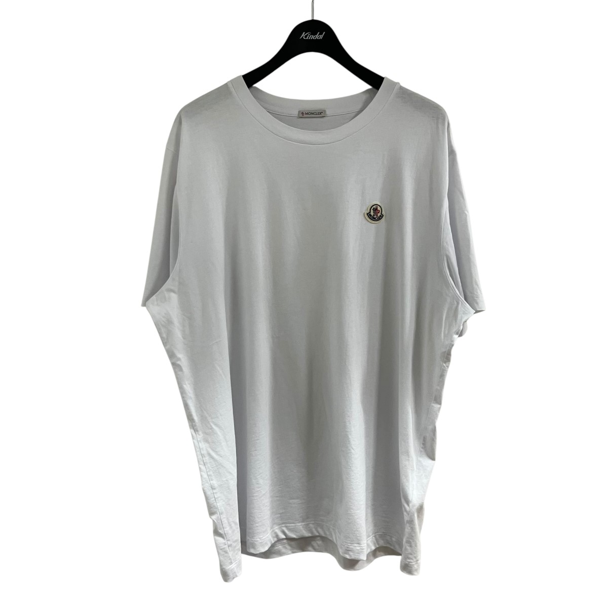 【中古】MONCLER ロゴタイプティーシャツ 白いこと 大いさ：3XL 【060626】（モンク軌跡）