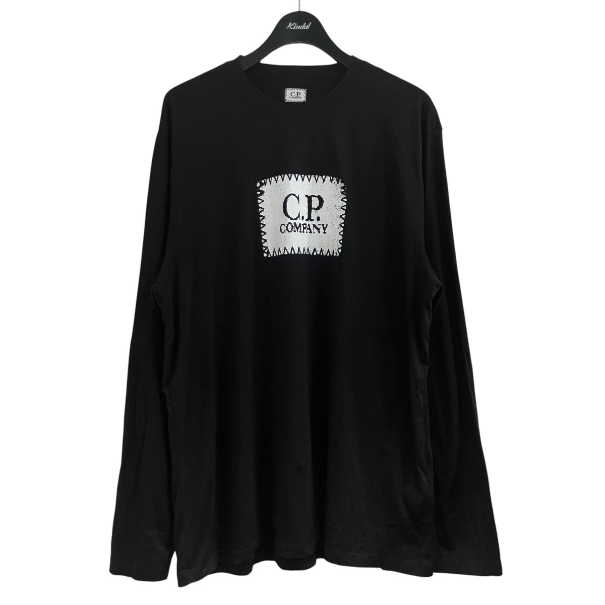 【中古】C．P COMPANY ロゴタイプ長袖ティーシャツ 黒いこと 大きさ：XXL 【060626】（シーピーカンパニー）