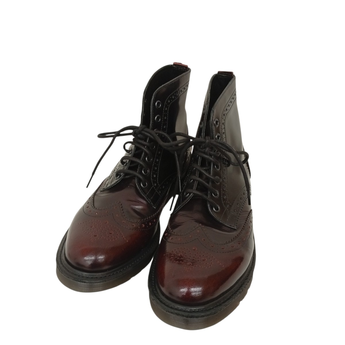 【中古】Dr．Martens ブローグブーツ ANTHONY ブドウ酒赤いこと 大きさ：43 【060626】（お医者さんマーチン）