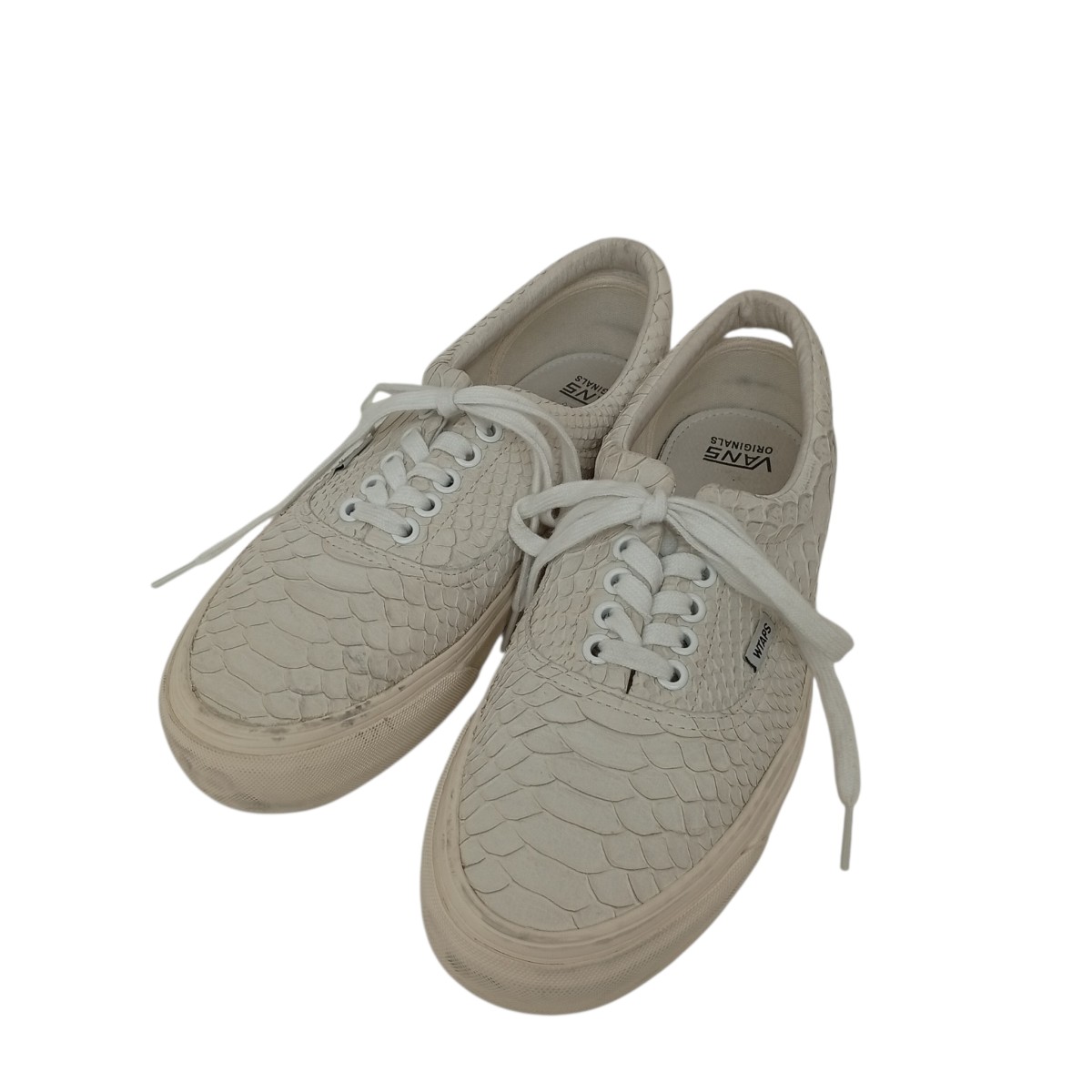 【中古】VANS×WTAPS ローカットスニーカー 721278 白いこと 大きさ：27.0珊 【060626】（バンズ×ダブルタップス）