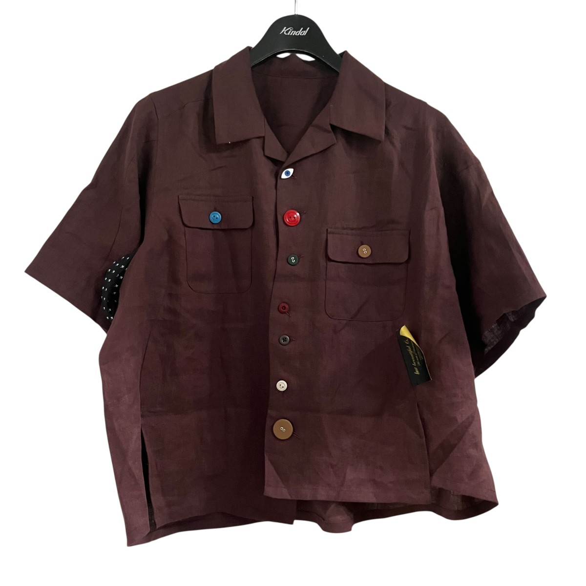 【中古】UNDERCOVER リネンプルオーバー UC1F1402 バーガンディー 大きさ：1 【060626】（アンダー押しかぶせる）