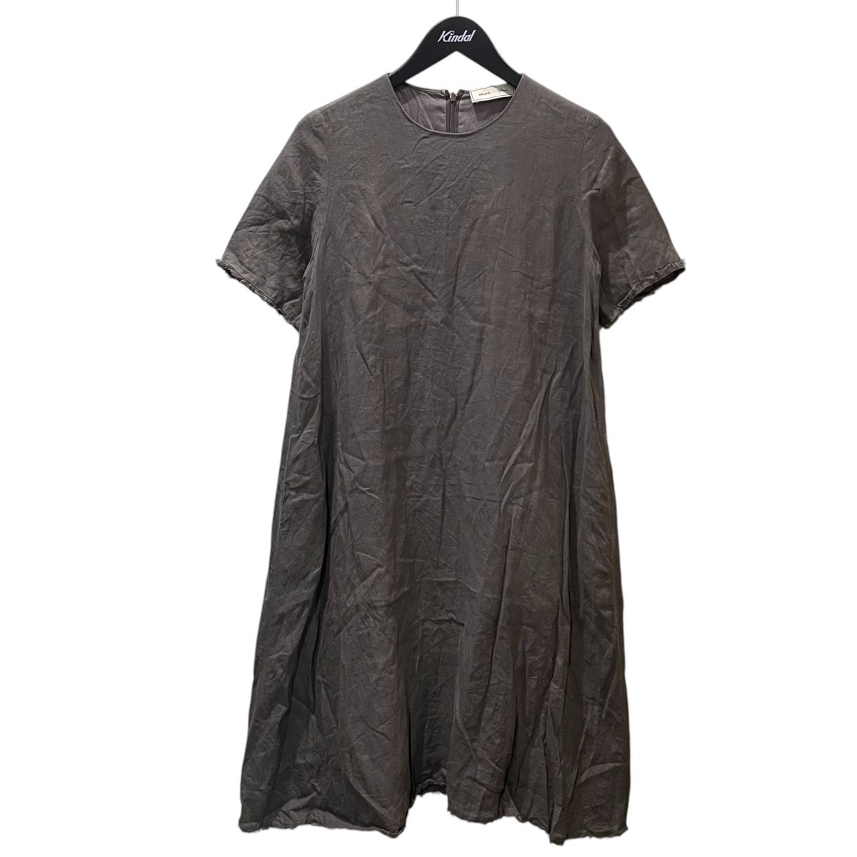【中古】EBURE×Ron Herman 半袖リネン衣装 2710300456 薄墨色 大きさ：36 【060626】（エブール×ロンハーマン）