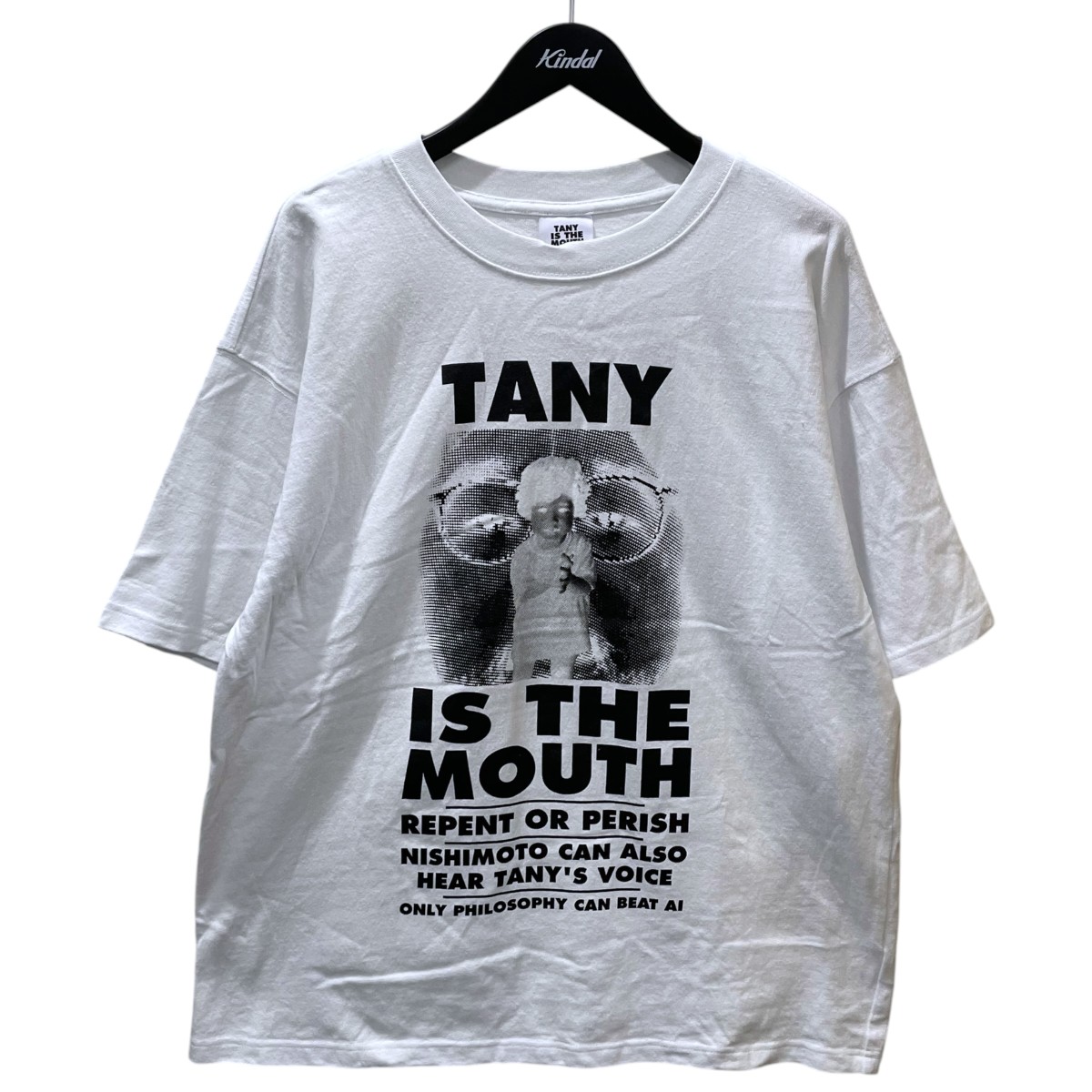 【中古】IMA：ZINE×TANY IS THE MOUTH 24ss 刷り上げるティーシャツ TANY IS THE MOUTH S／S TEE タニー イズ ザ 二十日鼠 ショートスリーブティー 白いこと 大きさ：XL 【060626】（イマジン×ニシモト イズ ザ 二十日鼠）