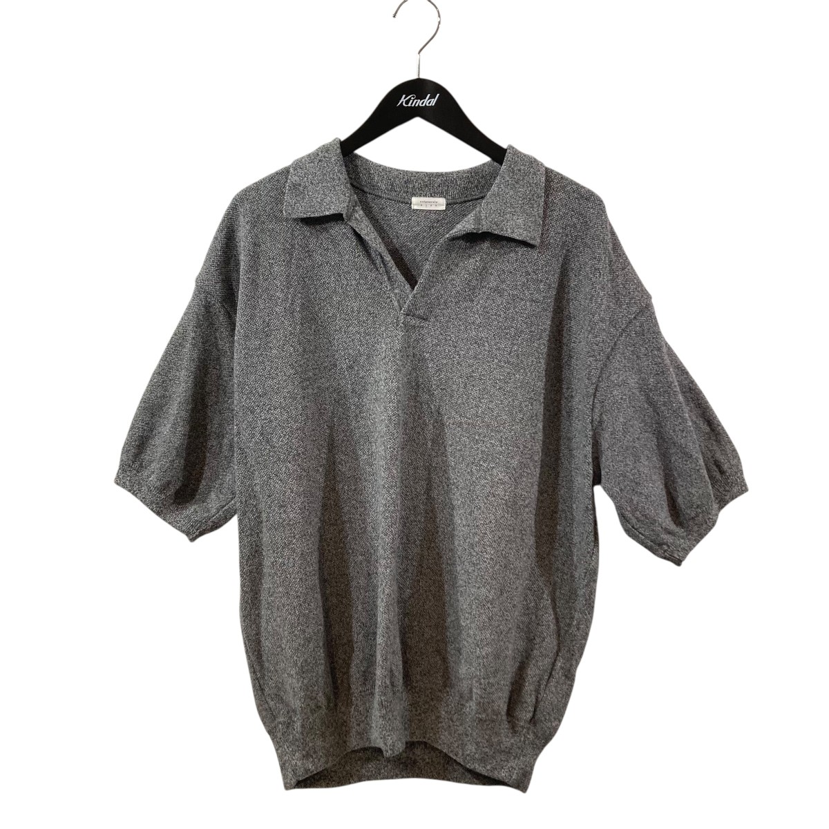 【中古】crepuscule 半袖編み物 2501-011 薄墨色 大いさ：1 【060626】（クレプスキュール）