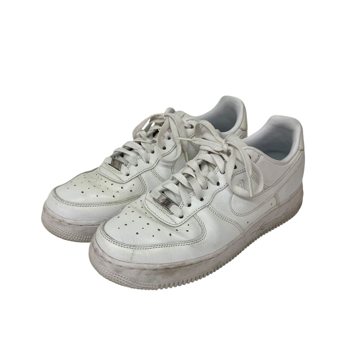 【中古】NIKE×Drake NOCTA Air Force 1 Low Love You Forver White ローカットスニーカー CZ8065-100 白いこと 大きさ：26珊 【060626】（ナイキ×ドレイク ノクタ）