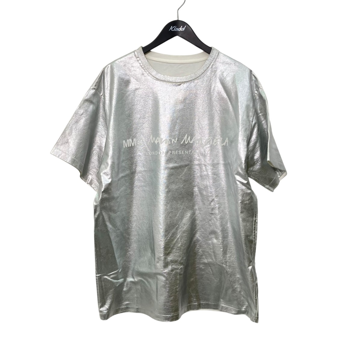 【中古】MM6 Maison Margiela 半袖ティーシャツ S62GD0004 しろがね色 大いさ：L 【060626】（マルタンマルジェラ）