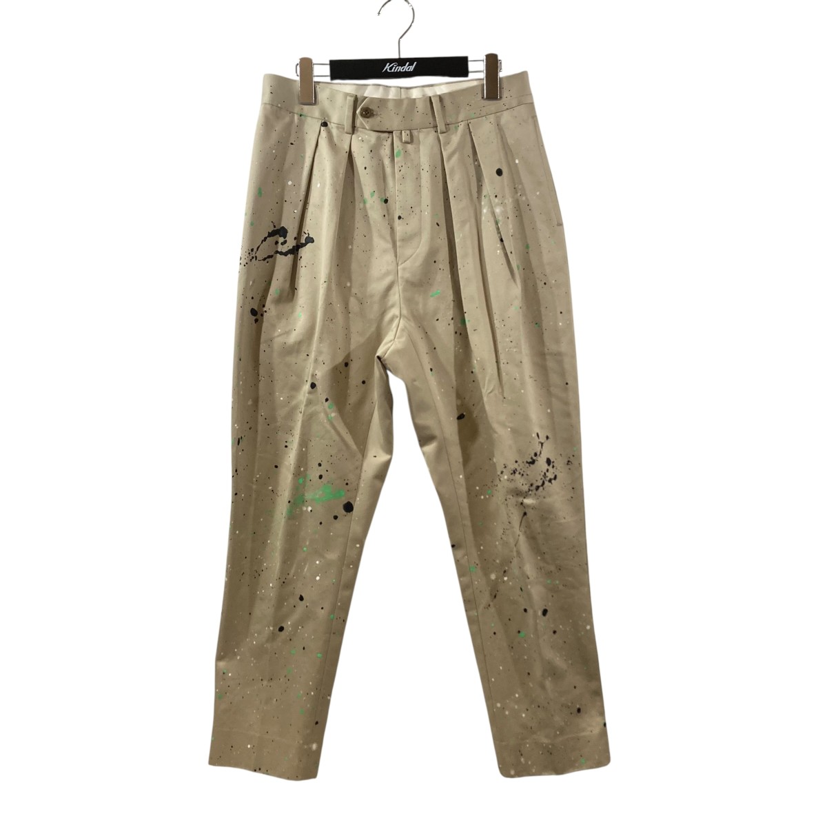 【中古】NEAT PAINTED CHINOS 絵の具産業 チノ食麺麭 ベージュ×マルチ色合い 大きさ：46 【060626】（ニート）