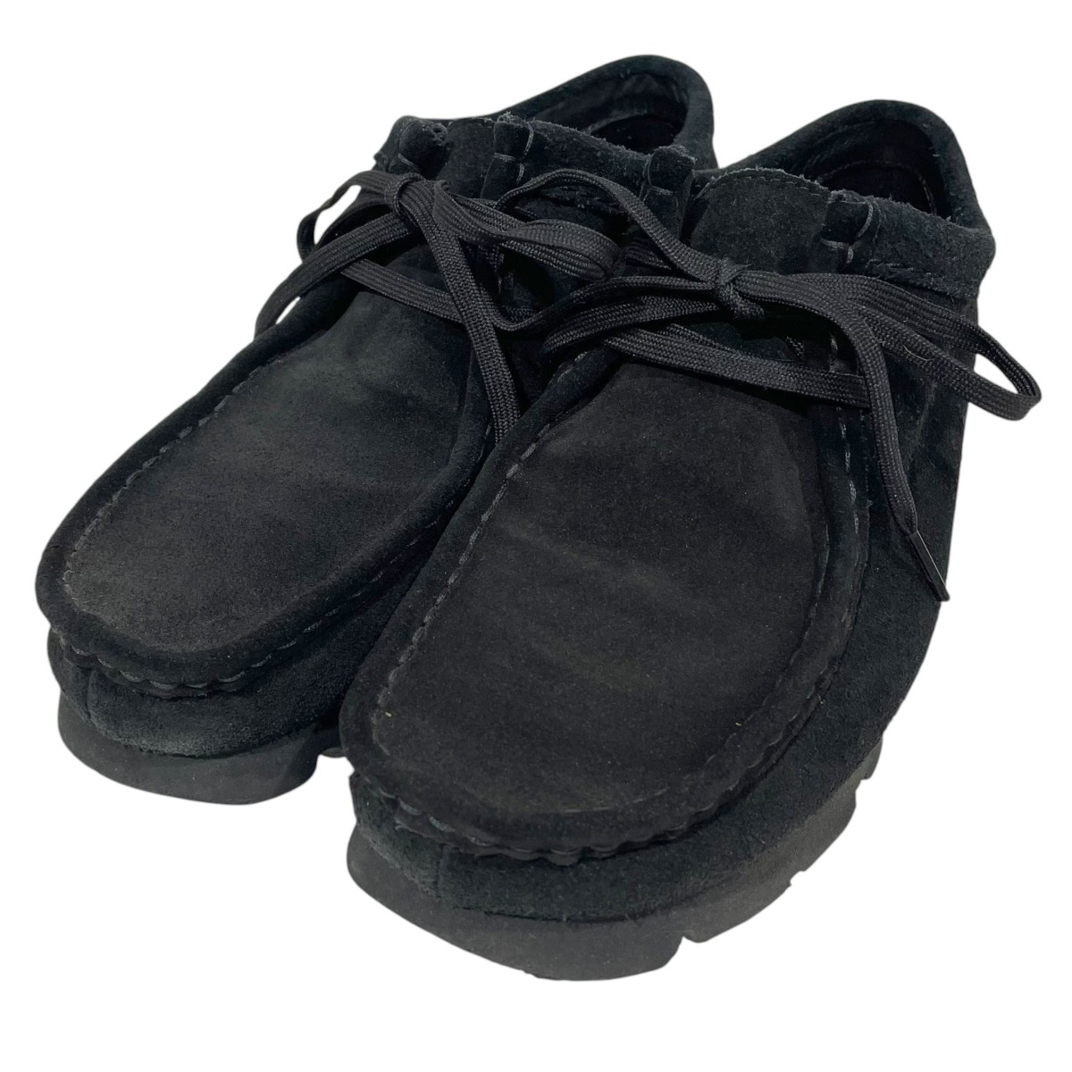 【中古】CLARKS スウェードシューズ Wallabee GTX ワラビー ゴアテックス 26149449 黒いこと 大きさ：7 【060626】（クラークス）
