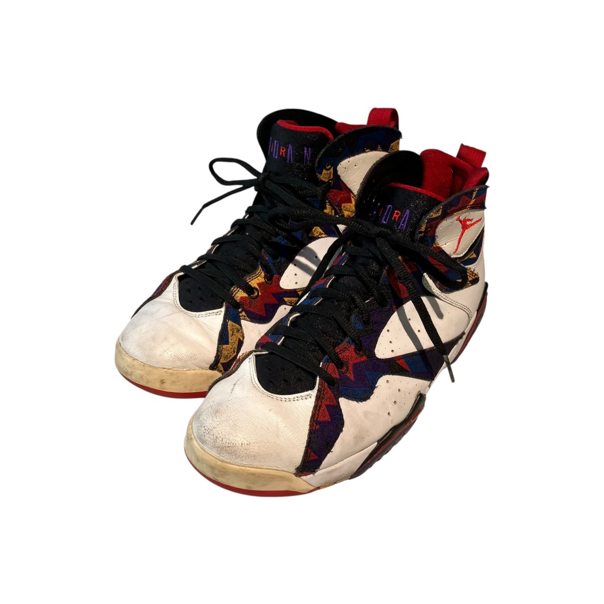 【中古】NIKE Air Jordan 7 Retro Nothing But Net ハイカットスニーカー 304775-142 マルチ色つや 大きさ：26.5 【060626】（ナイキ）