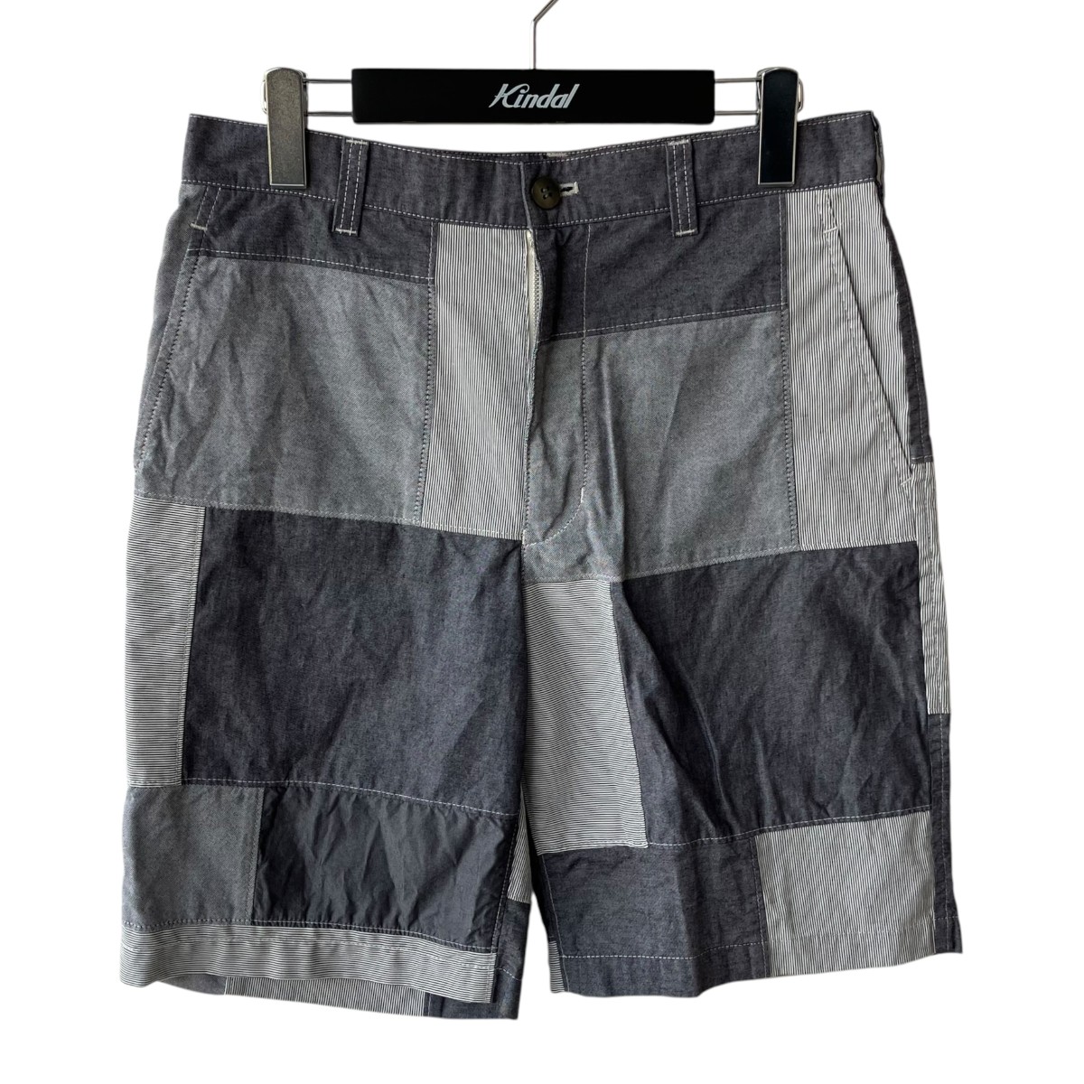 【中古】COMME des GARCONS HOMME 二分の一ズボン下 HQ-P032 青碧×白いこと 大きさ：XS 【060626】（コムデギャルソンオム）