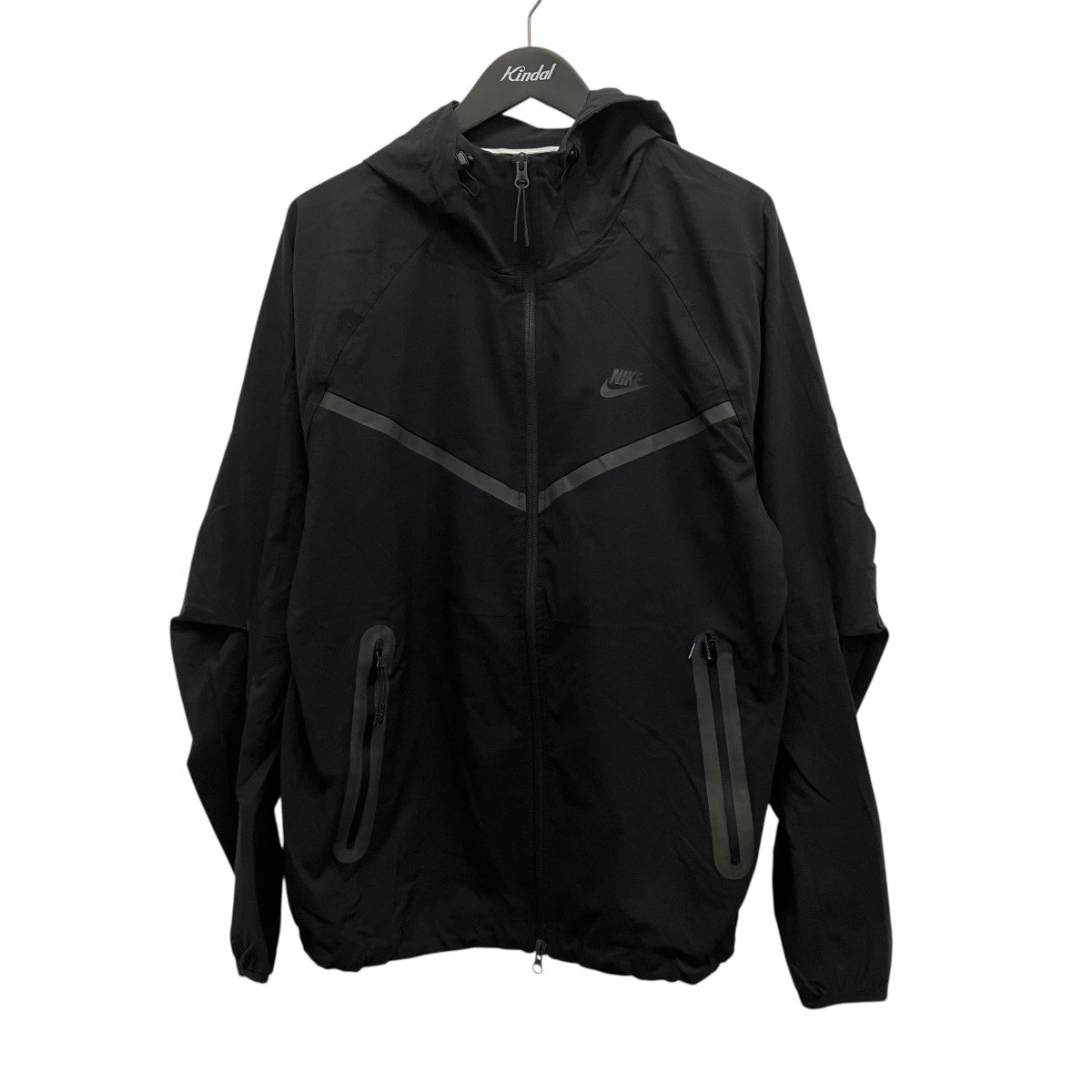 【中古】NIKE フーデッドジップアップナイロンジャケット HM7152-010 黒いこと 大きさ：M 【060626】（ナイキ）
