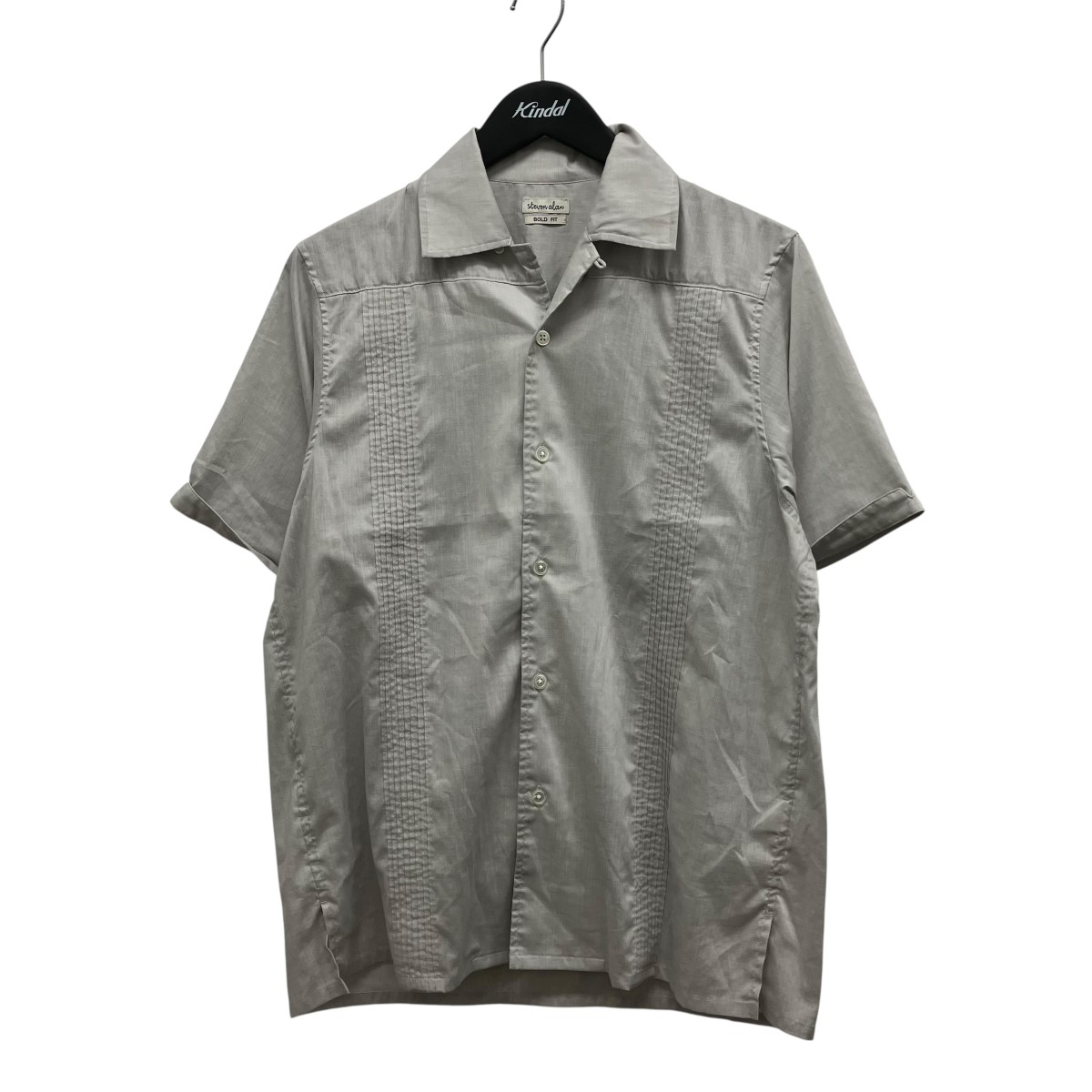 【中古】steven alan MEXICAN SSL SHIRT メキシカンシャツ 薄墨色 大いさ：M 【060626】（スティーヴンアラン）