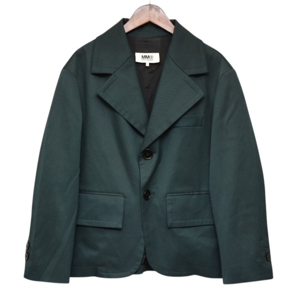 【中古】MM6 Maison Margiela 2020AW 2Bショートテーラードジャケット S52BN0076 S47848 緑であること 大きさ：36 【060626】（マルタンマルジェラ）