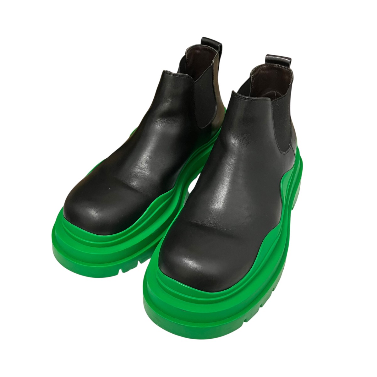 【中古】BOTTEGA VENETA タイヤチェルシーブーツ 黒いこと 大きさ：41 【060626】（ボッテガヴェネタ）