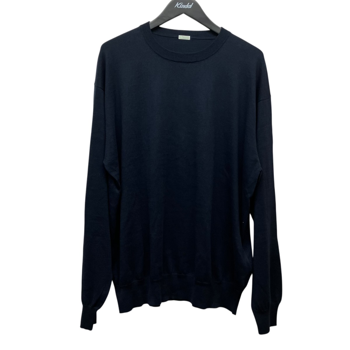 【中古】A．PRESSE Wool Cotton High Gauge Crew Neck Sweater クルーネックニット 25AAP-03-03 米国海軍 大きさ：3 【060626】（アプレッセ）