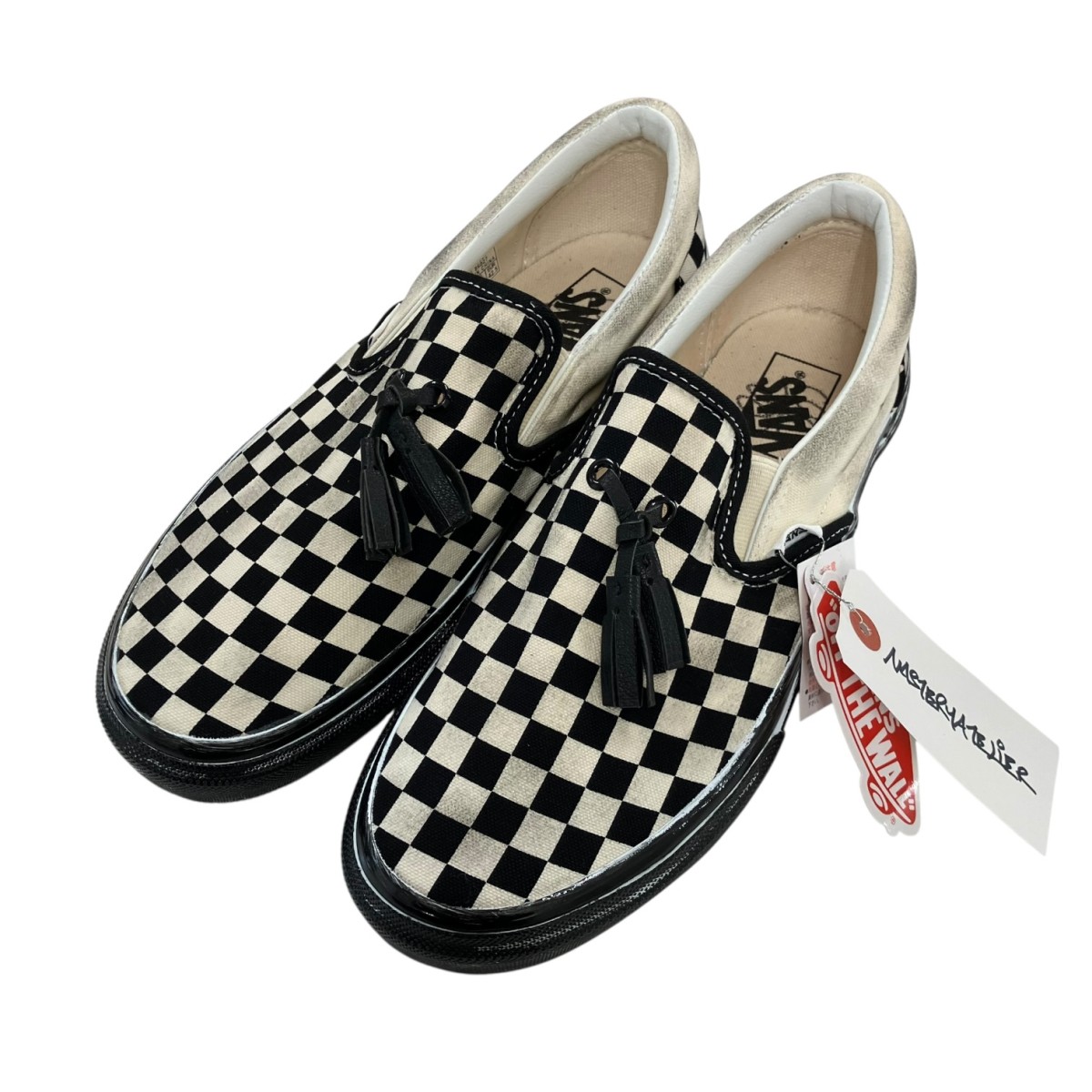 【中古】VANS×MASTERYATELIER タッセルローカットスニーカー 黒いこと 大きさ：US9 【060626】（バンズ）