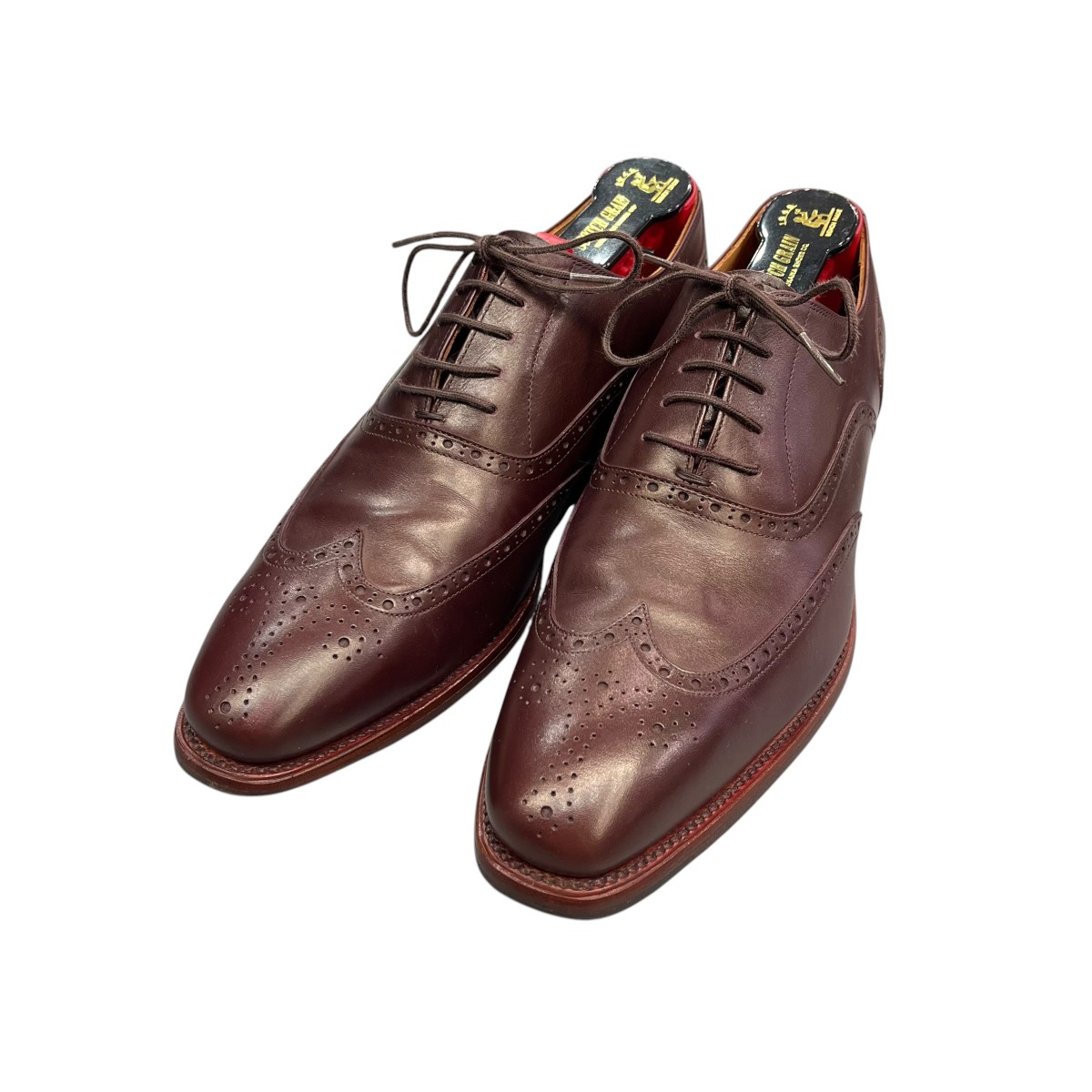 【中古】SCOTCH GRAIN ウィングチップシューズ HA-9041 赤銅色 大きさ：24 1/2 【060626】（スコッチグレイン）