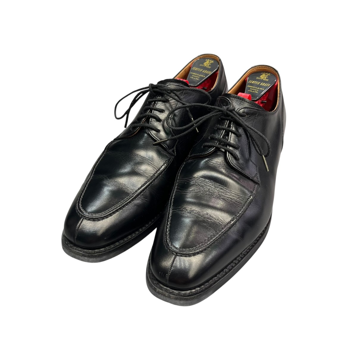 【中古】SCOTCH GRAIN U心付けシューズ R1768 黒いこと 大きさ：25 【060626】（スコッチグレイン）