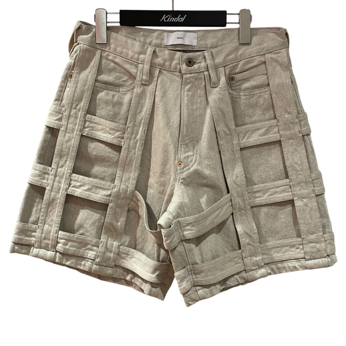 【中古】SUGARHILL CAGED DENIM SHORT PANTS ジーンズズボン下 2541000408 白いこと 大きさ：32 【060626】（白砂糖吸血鬼）
