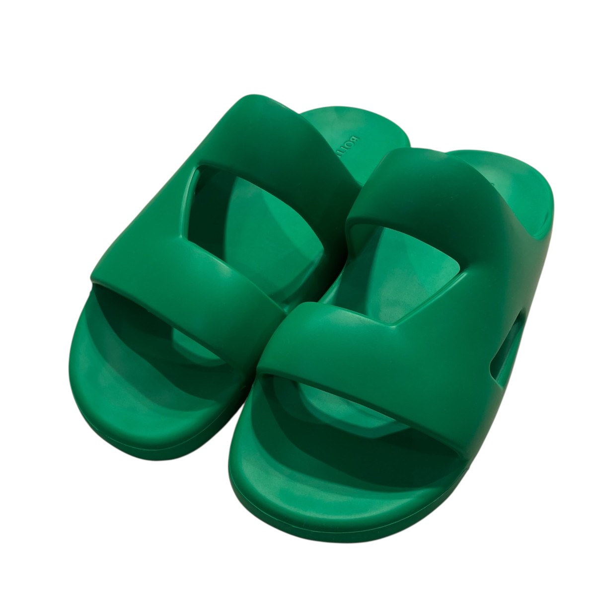 【中古】BOTTEGA VENETA Band Sandal Gel Rubber サンダル 緑であること 大きさ：41 【060626】（ボッテガヴェネタ）
