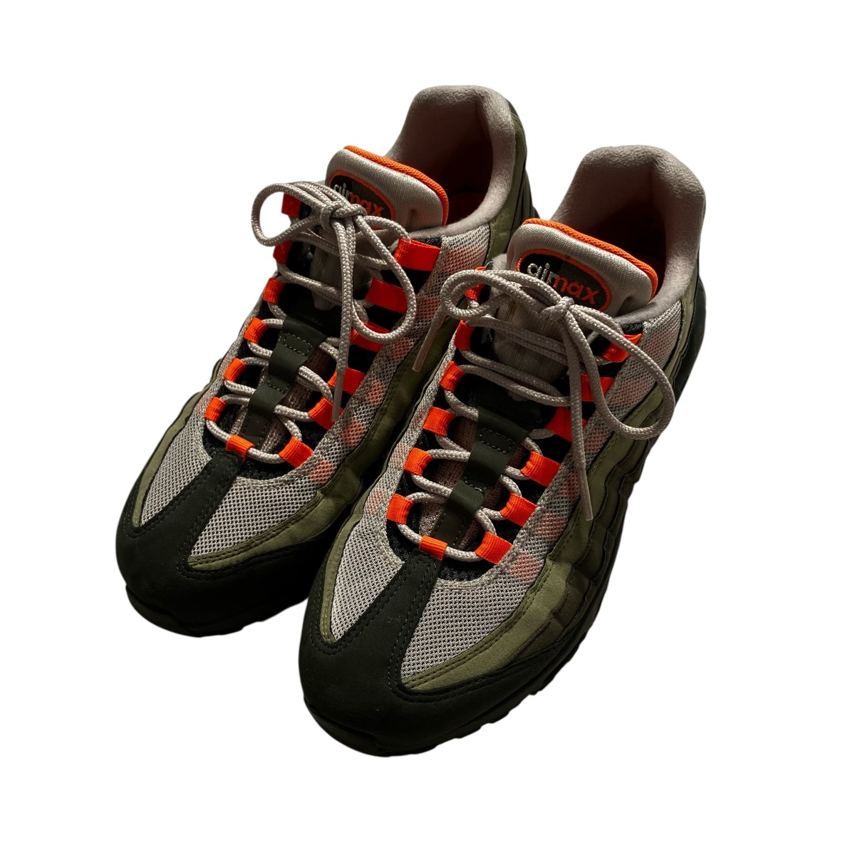 【中古】NIKE Air Max 95 String Total Orange スニーカー AT2865-200 カーキ 大きさ：27.5 【060626】（ナイキ）
