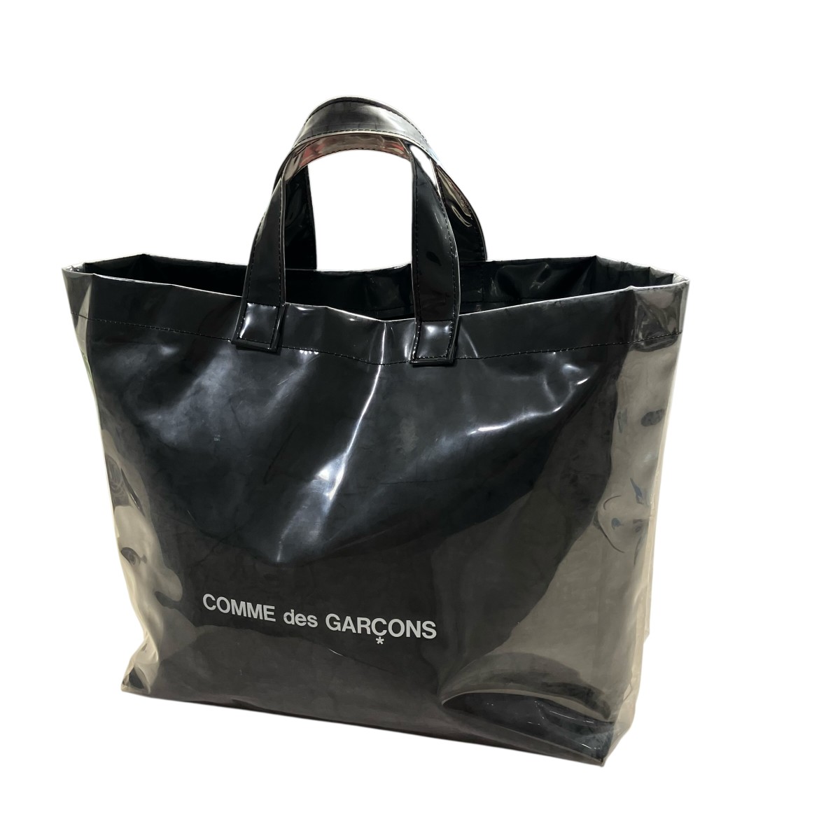 【中古】COMME des GARCONS 黒いこと証券業界 PVCトートバッグ OD-K211 黒いこと 大きさ：書きとどめるなし 【060626】（コムデギャルソン）
