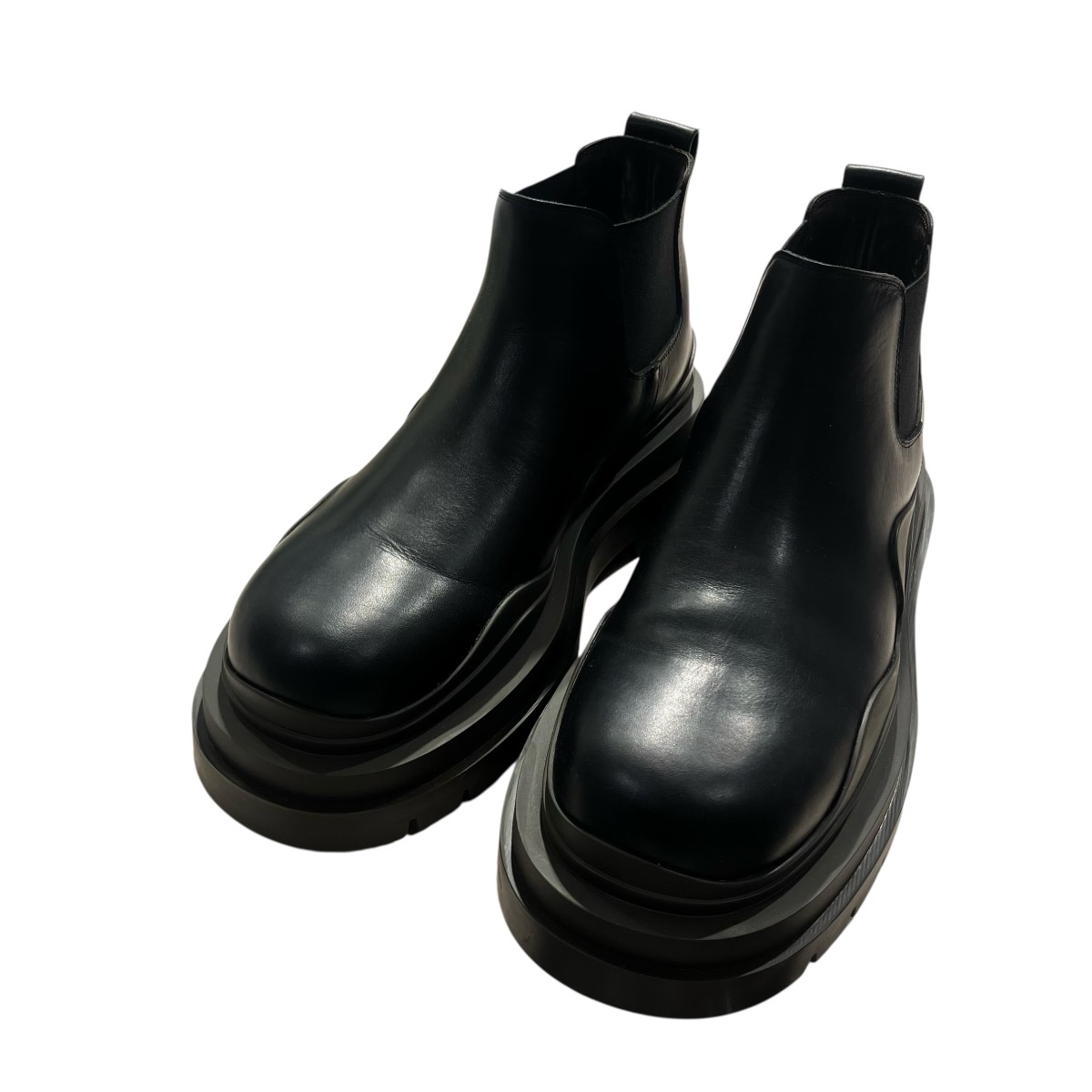 【中古】BOTTEGA VENETA Tire Ankle Chelsea Boots ブーツ 630281 黒いこと 大きさ：40 【060626】（ボッテガヴェネタ）