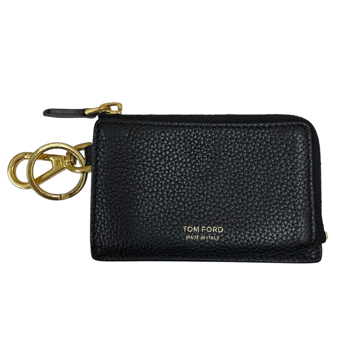 【中古】TOM FORD なめし革 足がかり容れもの 歌留多容れもの Y03339018ABA 黒いこと 大いさ：FREE 【060626】（トムジェラルド・r・フォード）