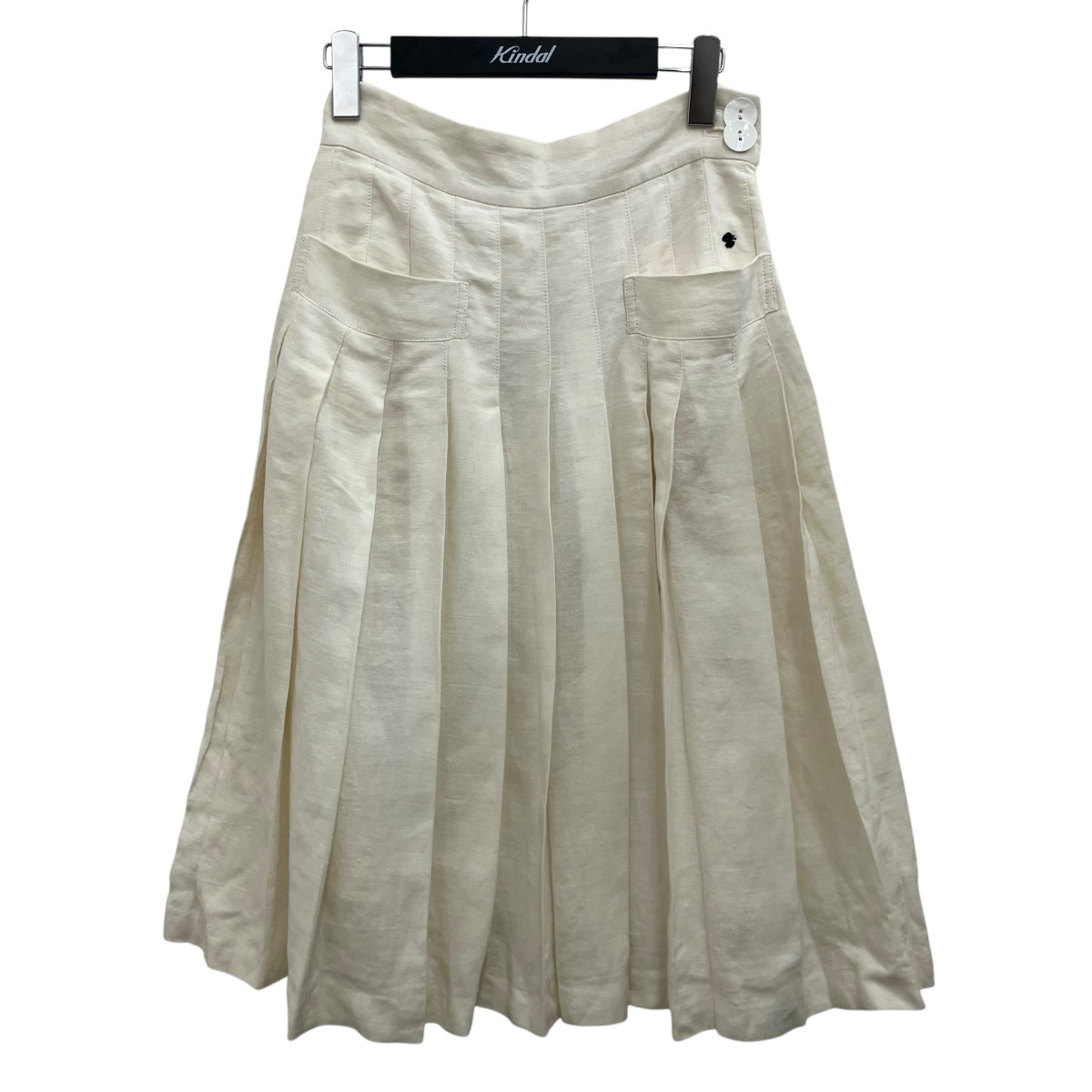【中古】mina perhonen 【pietism】 リネンスコート Ls5420 白いこと 大きさ：1 【060626】（ミナペルホネン）