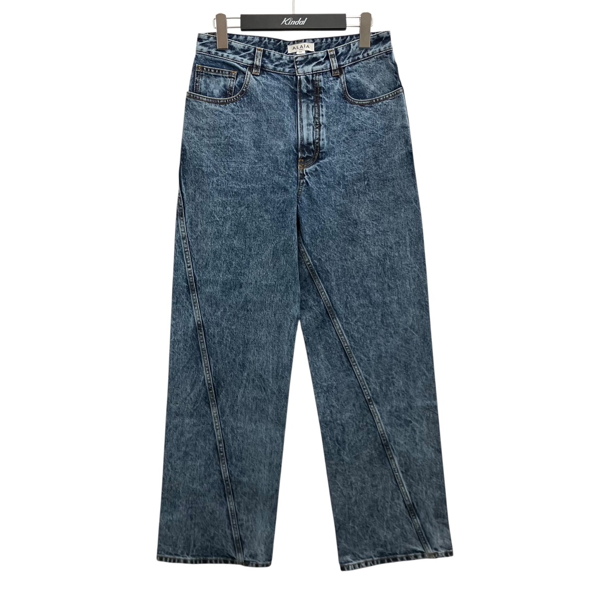 【中古】ALAIA ツイストデニムパンツ AA9P1161T535A インディゴ 大きさ：34 【060626】（アライア）