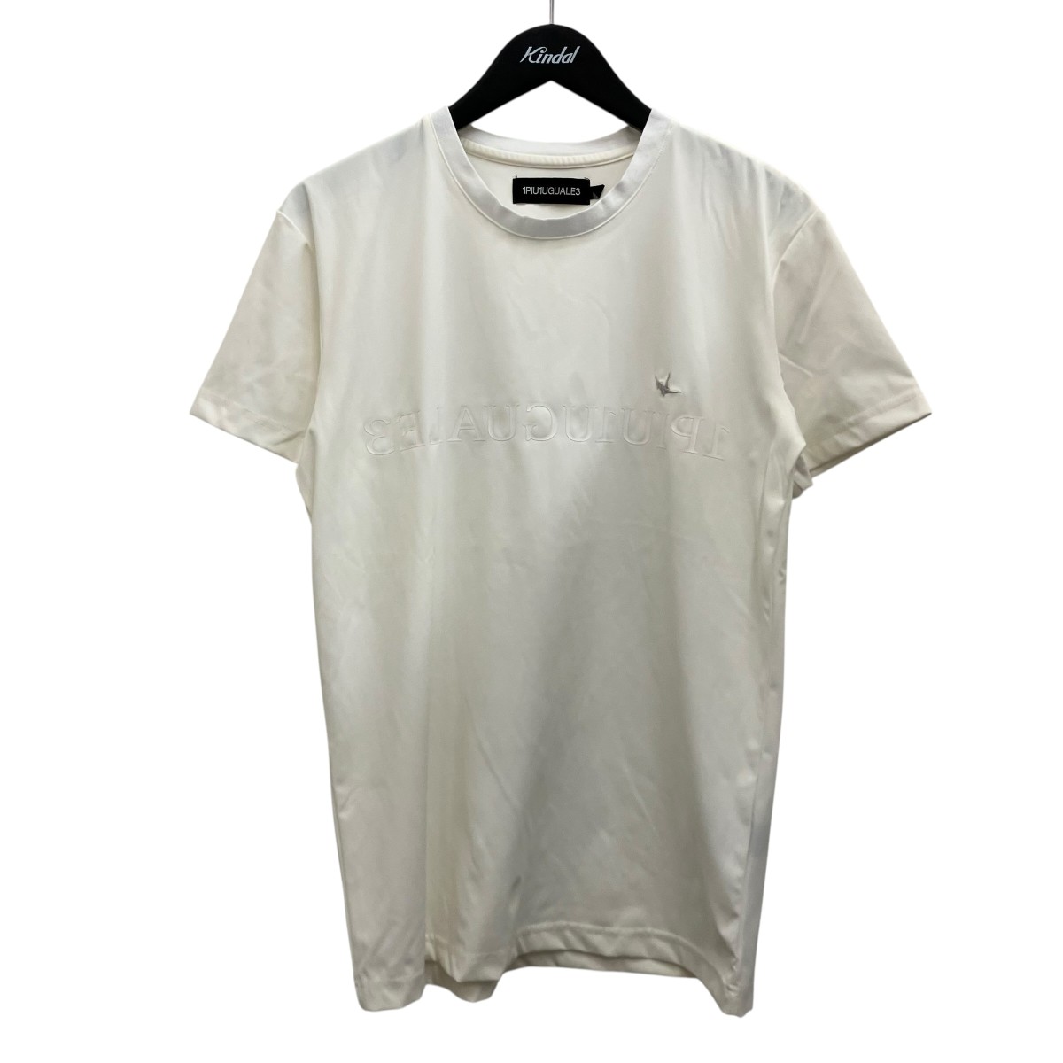 【中古】1piu1uguale3 SPORT×MIKURU ASAKURA 【HYBRID CREW MIRROR LOGO TEE SHIR】 ロゴタイププルオーバー MA004 白いこと 大きさ：4 【060626】（ウノ ピゥ ウノ ウグァーレ トレ×ミクルアサクラ）