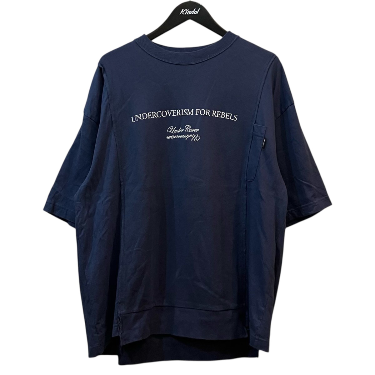 【中古】UNDERCOVER 向こう正面ロゴタイプティーシャツ 米国海軍 大きさ：2 【070626】（アンダー取りまかなう）
